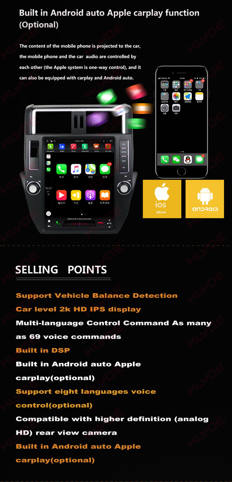 Toyota Prado 2012 android car multimedia system