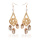 Boucles d&#39;oreilles pour femmes tissés à la main paille ovale ou cercle Shell Drop Dangle boucles d&#39;oreilles bohème boucles d&#39;oreilles légères géométriques Statem