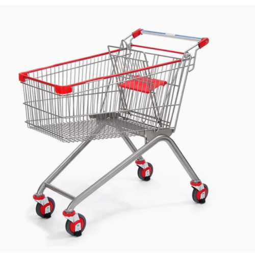 Asian Metal Shopping Trolley for Supermarket