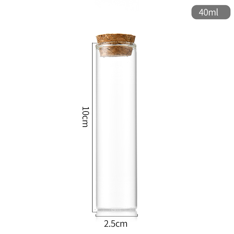 40ml glass tube with cork