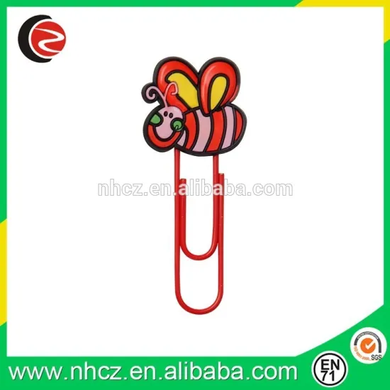 Bee Shape Soft Rubber Bookmark