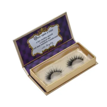 Hot Stamping Logo Custom Eyelashes Packaging Cardboard Box