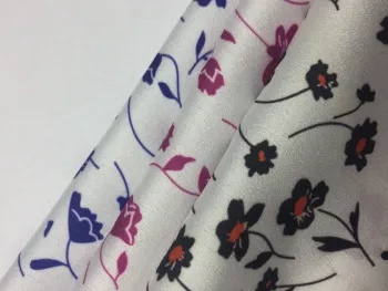 Polyester CDC Floral Print Fabric