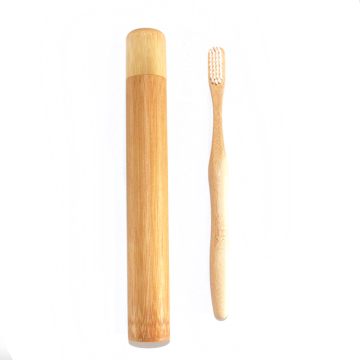 Medium Bristle Natural Round Handle Paint Bamboo Toothbrush