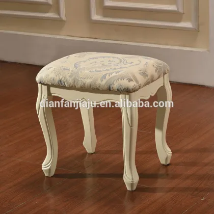 white-blue dressing room stool fashion stool