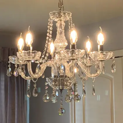 Luxurious Crystal Chandelier - Modern European Murano Glass Pendant Light for Hotel Wedding Decor