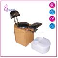 Wooden belt storage pedicure chair