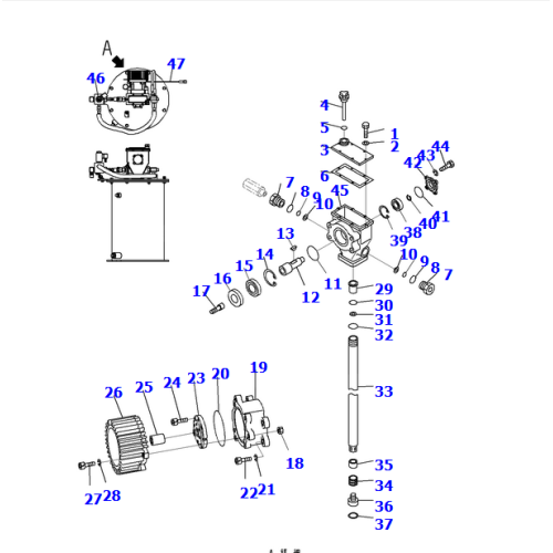 Grader parts 23B-15-00191 VALVE ASS'Y FOR GD663A-2