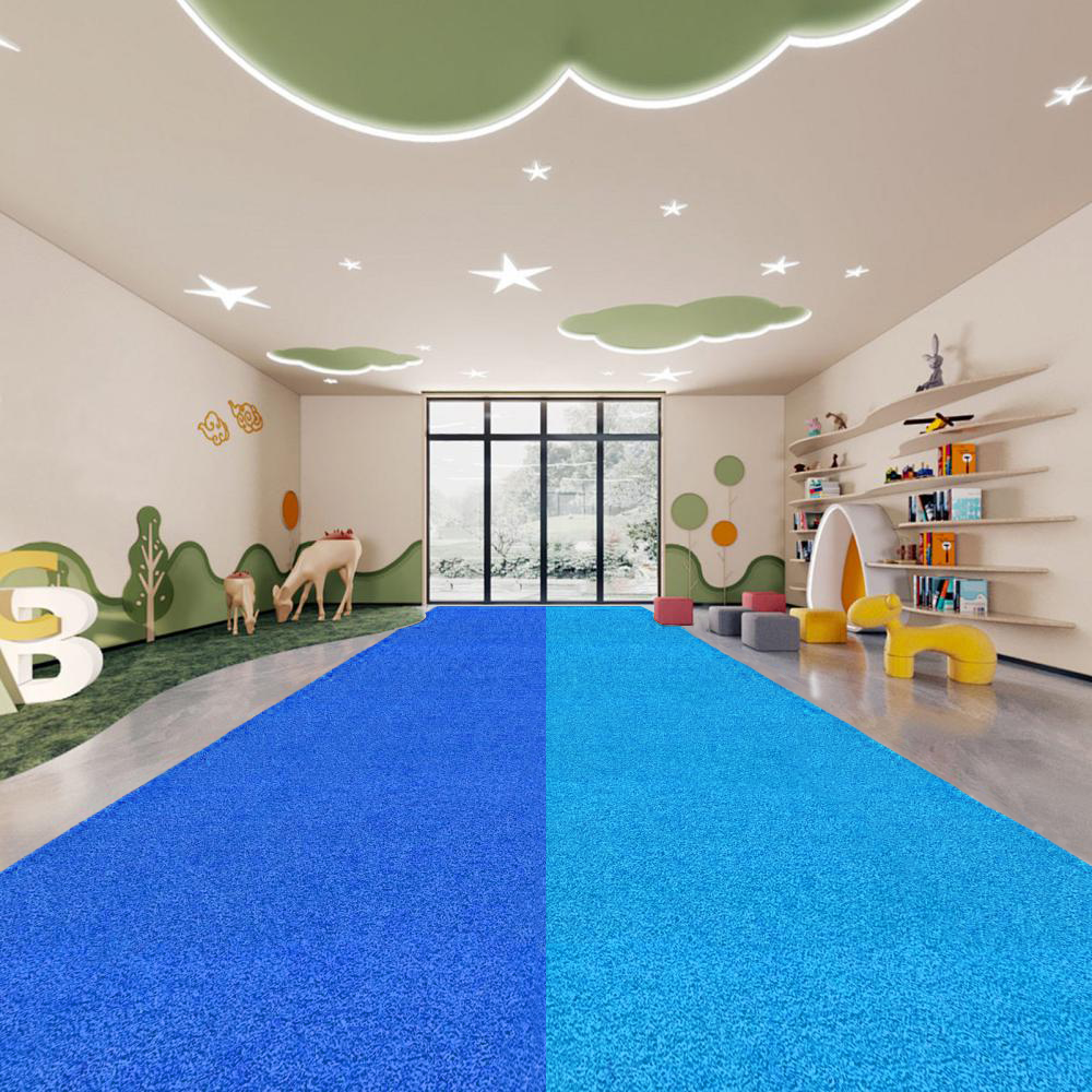 Rumput rumput hijau buatan untuk lantai kebugaran gym