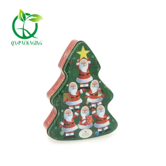 Christmas tree biscuit tin for sale