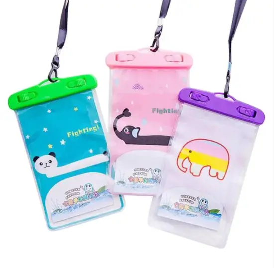 Waterproof beautiful  phone case bag women mobile phone bag cases with button