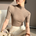 Full cashmere half turtleneck for women