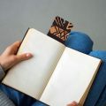 Afrika Kabile Geometrik Desenli Ahşap Kitap Ayracı