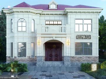 French Style Light Steel Prefabricated Villa