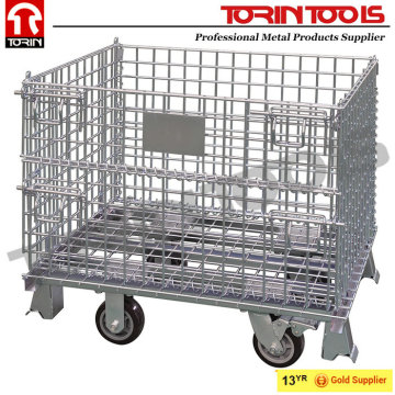 Supplier Large 700KG Capacity Folding Steel Wire Mesh Container
