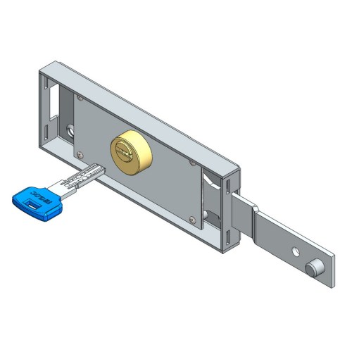 Right roller shutter lock computer key shifted bolt