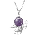 Fée Tige Petit Ange Pendentif Collier Pierre Naturelle Ado Femelle Allégorie Guérison Gardien Cadeau 12 pcs