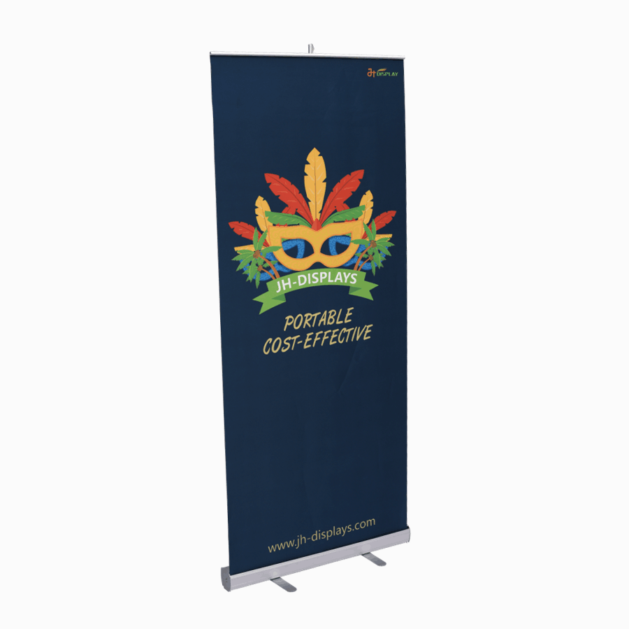 Einziehbarer und tragbarer wirtschaftlicher Roll -up -Bannerstand