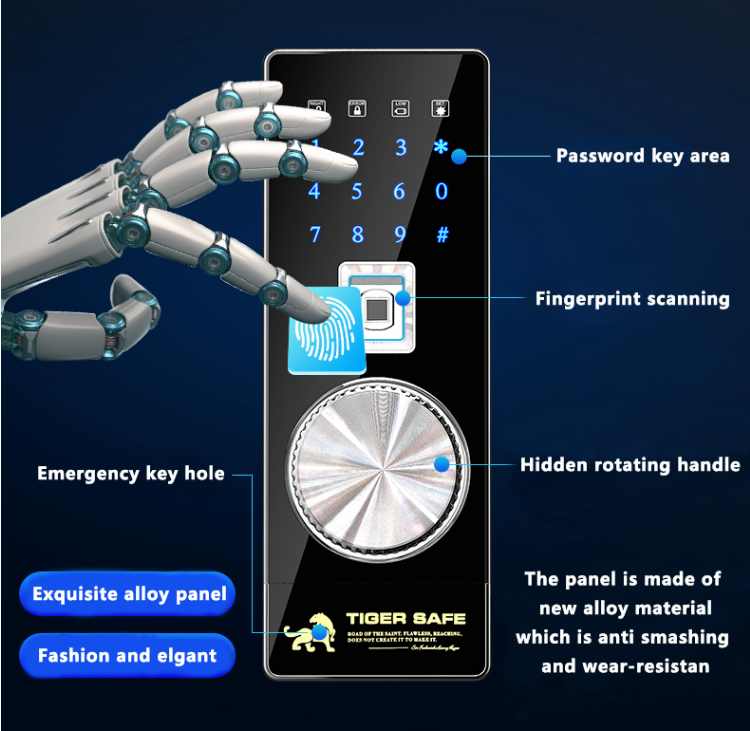 fingerprint panel safe