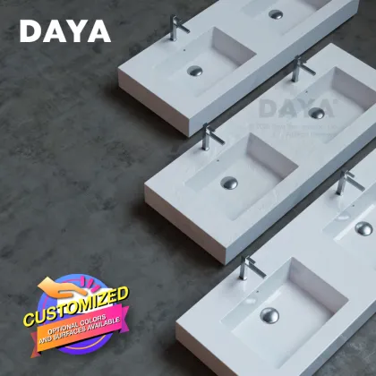 DAYA Modern Freestanding Cheap Hotel WC Porcelain Washbasin Bathroom Sinks