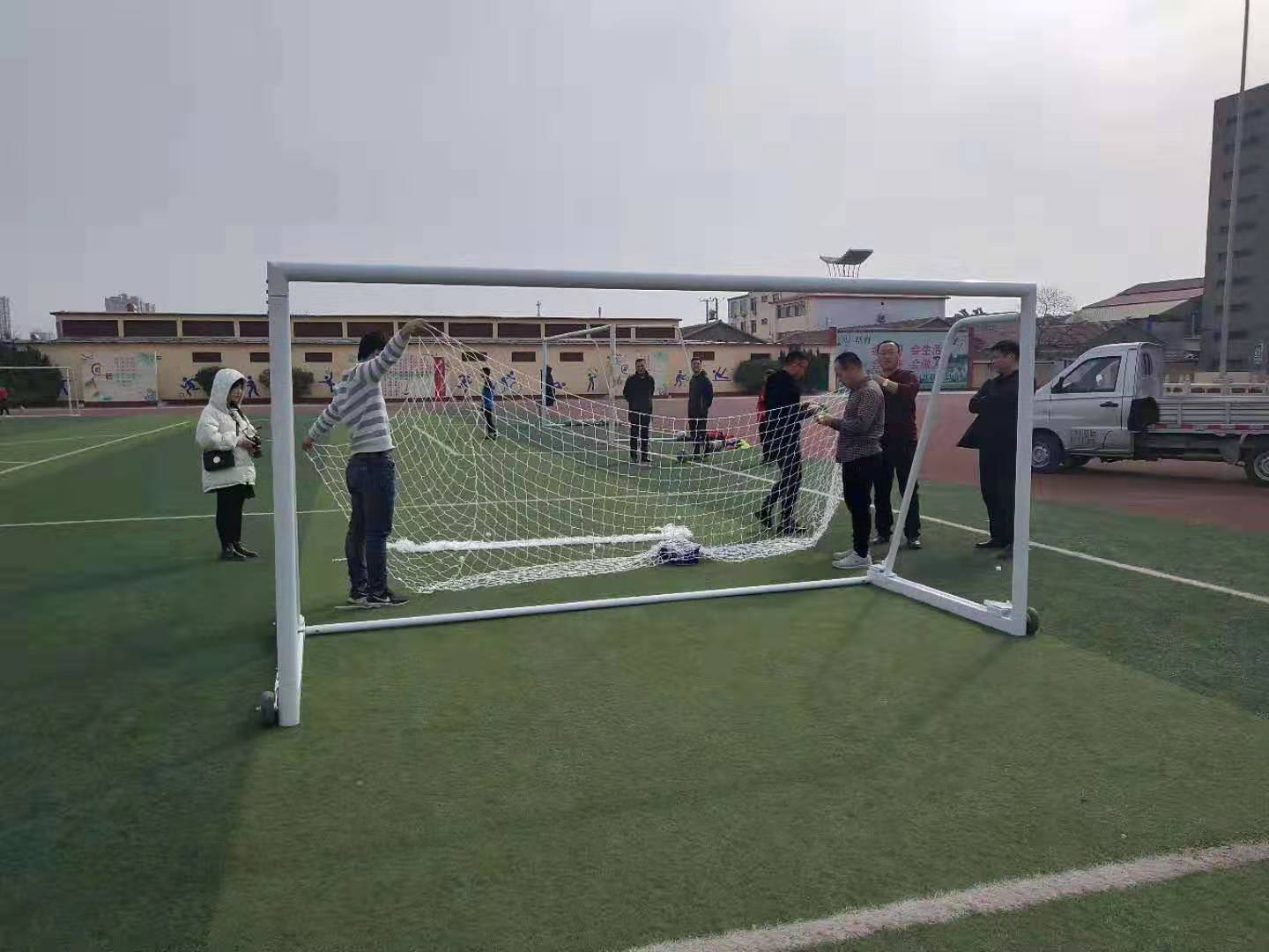 Portable Soccer Rebound Training Goal