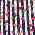 Custom Floral Printed Bubble Crepe Chiffon Fabric