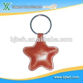 The leather skin of the key fob/chain