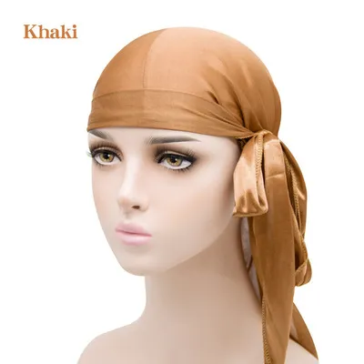 High Quality Designer Custom Silk Durag - H-163 Fashion Multifunction Hair Accessory for Men