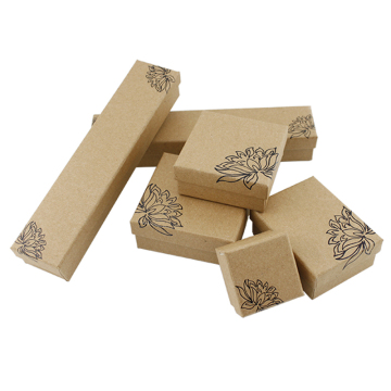 Billiger Kraft Packaging Schmuckschatulle mit Schwamm
