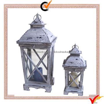 Vintage wood garden lantern