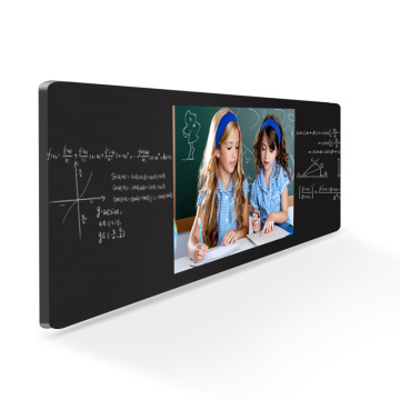 Chalk blackboard with touch tablet tv pizarra