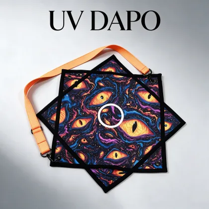 Cosmic Monster Eyes UV Dapo Psychedelic Nebula Spinning Juggling Star Rave Flowstar