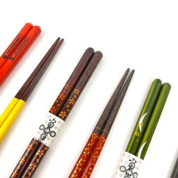 High-end κινεζικά ξύλα chopsticks με προσαρμοσμένη συσκευασία λογότυπου
