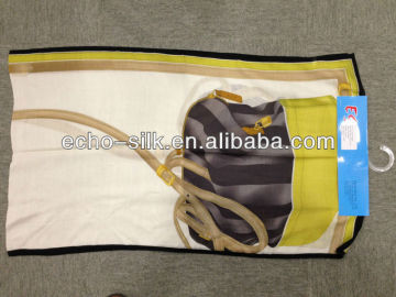 wool twill silk scarf in printed