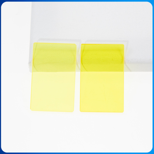 Lente de vidrio con filtro amarillo absorbente personalizado JB1 JB9