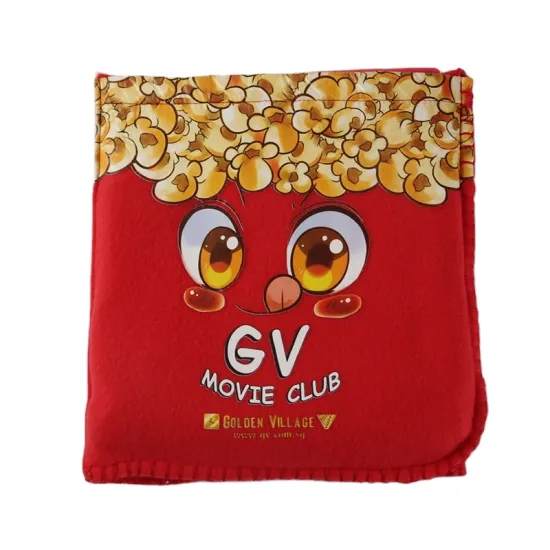 High quality polar fleece Double-sided blanket pillows quality and custom print blanket