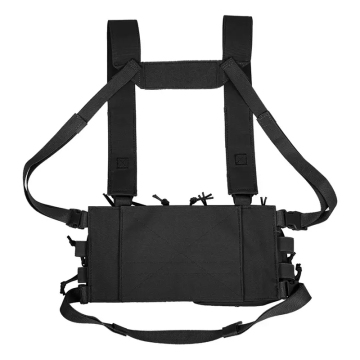 New Arrival Outdoor Molle System Durable Nylon Camouflage Vest Tactical Chest Bag" could be shortened to:

"Molle System Camouflage Vest Tactical Chest Bag" 

However, if you want to keep it as descriptive as possible while still being concise, you might 