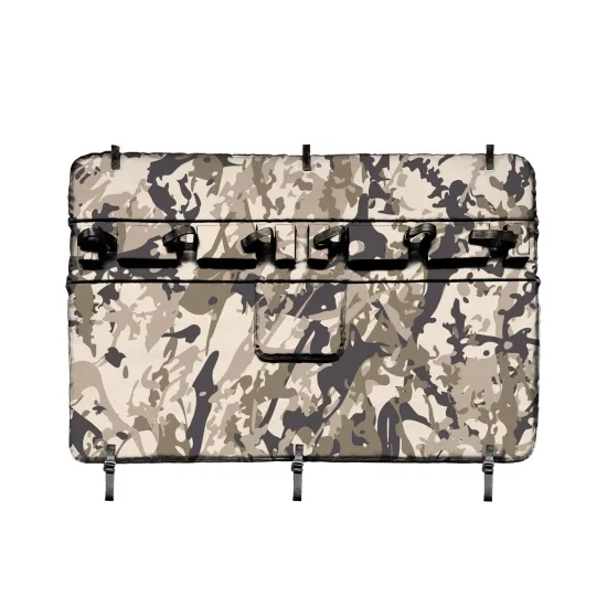 Sports-Style 5-Bike Rack with PVC Top and Flannel Bottom Tailgate Bike Pads for Truck Protection