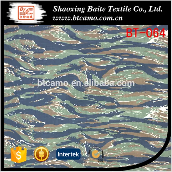 Shaoxing textile cotton pigment military camouflage fabric BT-064