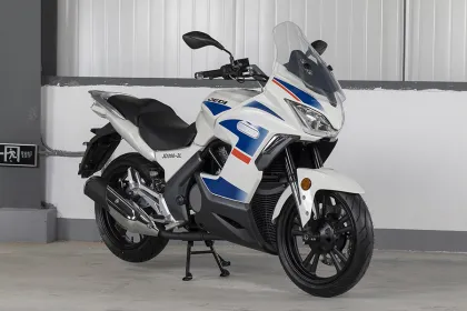 Handsome On road motorbike