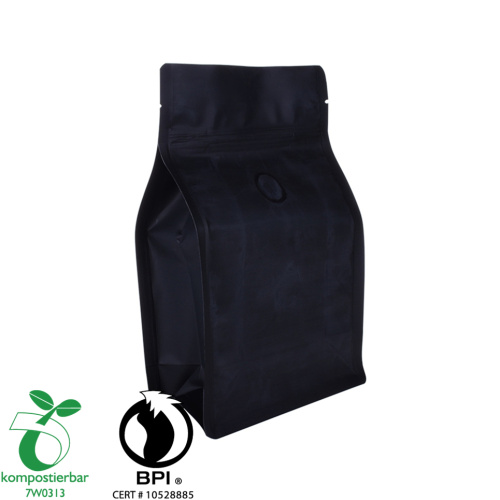 Fabricante de sacos de compostagem certificados Bpi Ziplock de fundo redondo Ziplock resselável na China