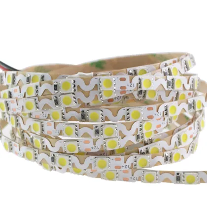 Foxanon Advertising lighting SMD 5050 2835 Folding Light Strip DC12V 60LEDs/m 5M 300leds White Lights DIY Billboard