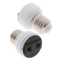 E27 ABS US/EU Plug Connector Accessories Bulb Holder Lighting Fixture Bulb Base Screw Adapter White Lamp Socket