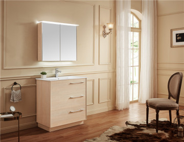 Plywood Bathroom Vanity Storage Cabinet Basin Sink Furniture