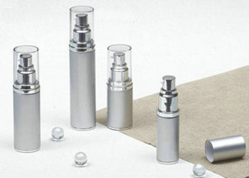 Custom Cylinder Shape Pp Airless Cosmetic Bottle For Cosmetic Packaging Am-acp
