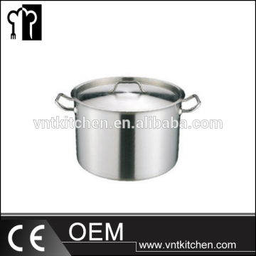 SS201 Stainless Steel Composite Bottom Stew Pot With Cover