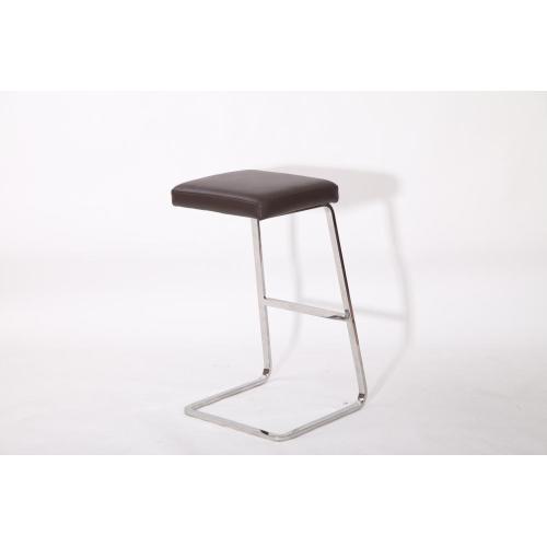 Tabouret de bar en cuir Mies van der Rohe