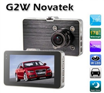 G2W 170 Degree 2.8 "LCD Full HD 1920x1080/30fps Car DVR w/ GPS TrackerG-sensor 5MP 1080P Vehicle Camcorder HDMI USB AV Out