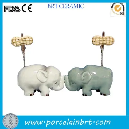 Two kissing elephant decorative Photograph Clip