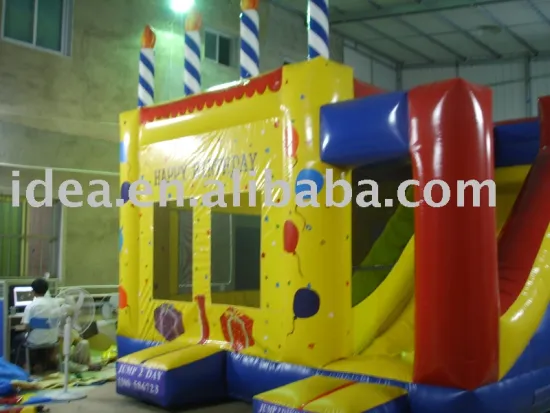 Inflatable Birthday Cake, Birthday Bouncy Castle, Jumping Castle